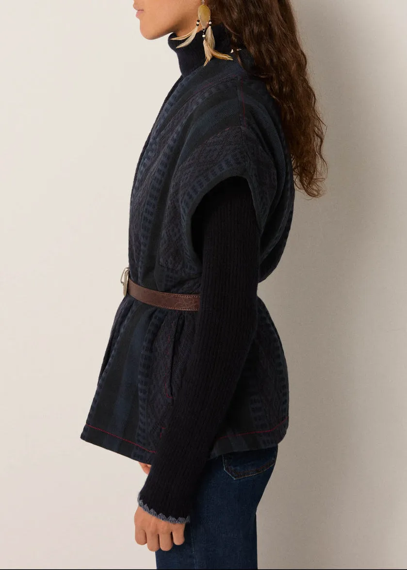 Orion Gilet Dusty Blue sold by French + Italian product image thumbnail 2