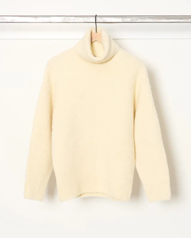 Boucle Turtleneck Milk sold by French + Italian