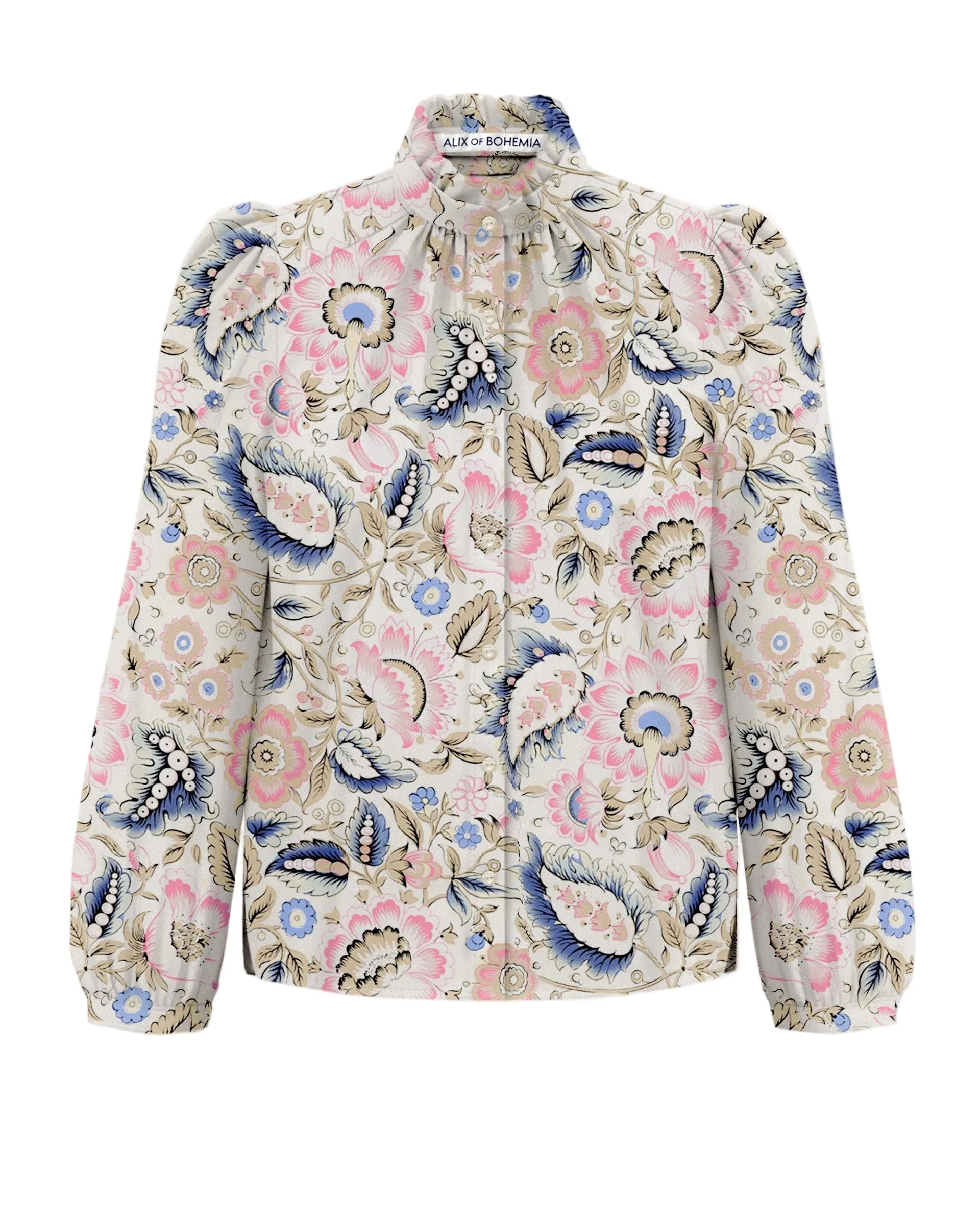 Annabel Melon Bloom Shirt sold by French + Italian