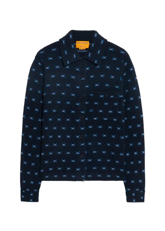 Dylan Tweed Shirt Midnite sold by French + Italian