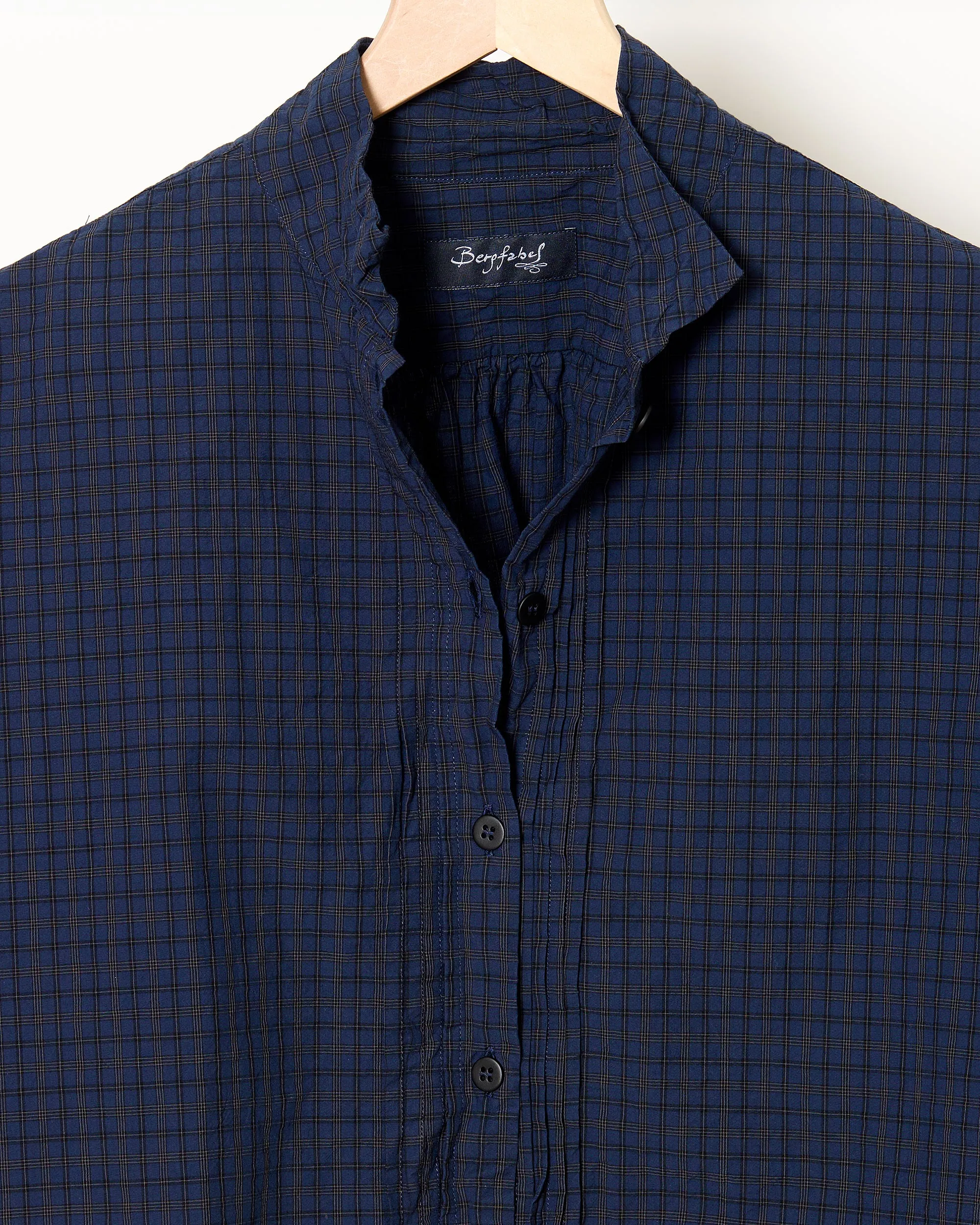 Claudia Shirt Navy Check sold by French + Italian product image thumbnail 3