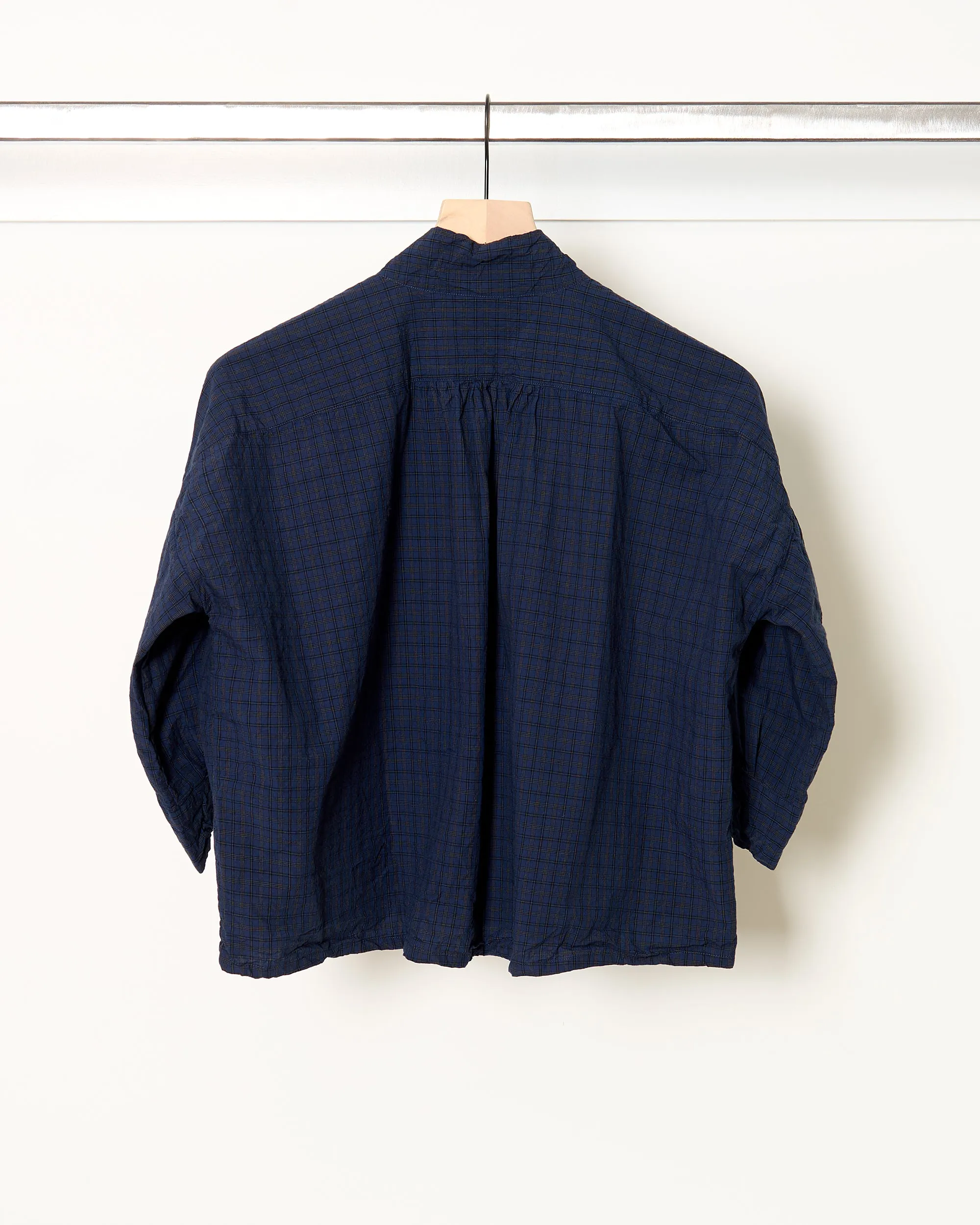 Claudia Shirt Navy Check sold by French + Italian product image thumbnail 2