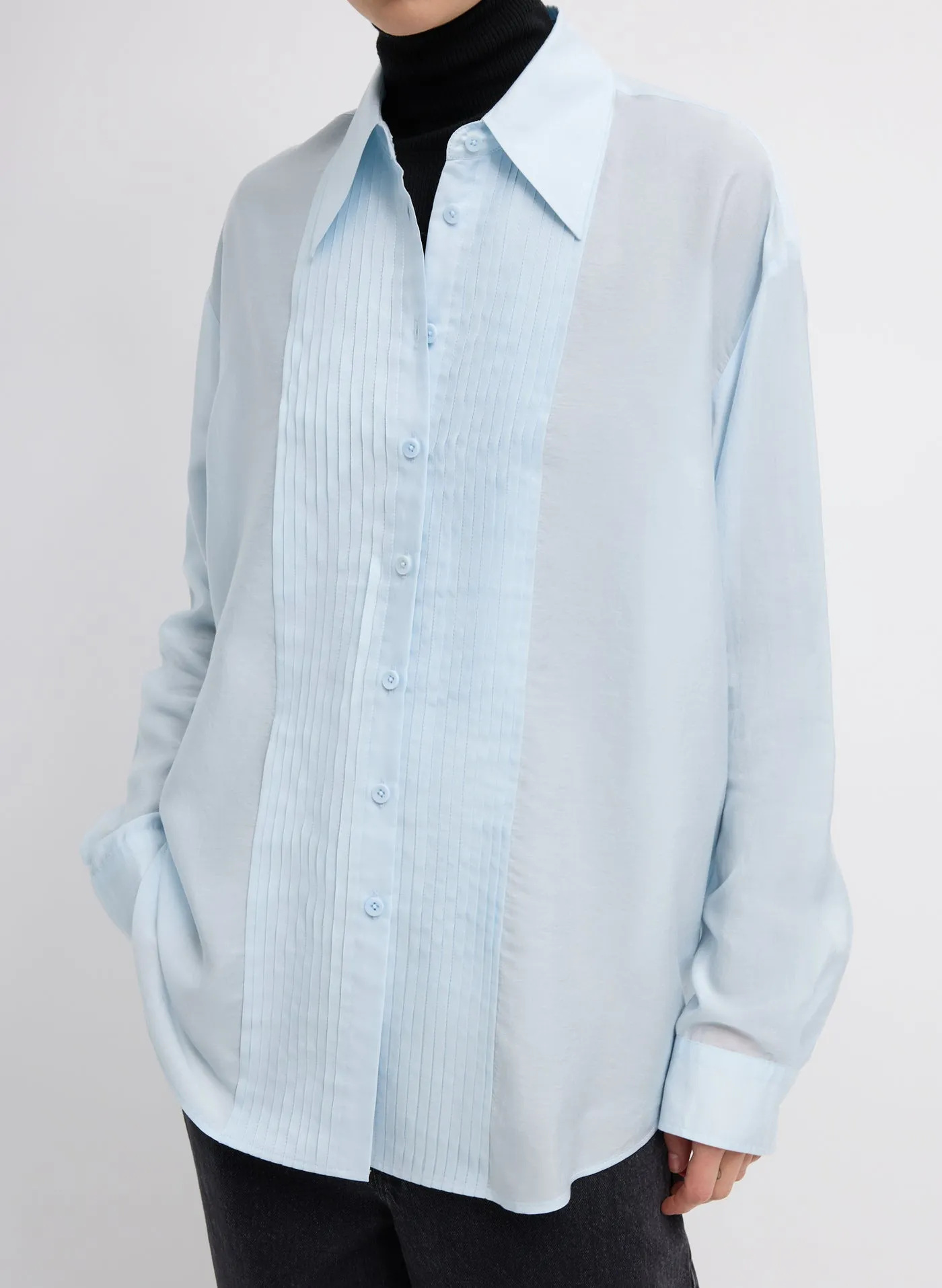 Easy Pintucked Shirt sold by French + Italian