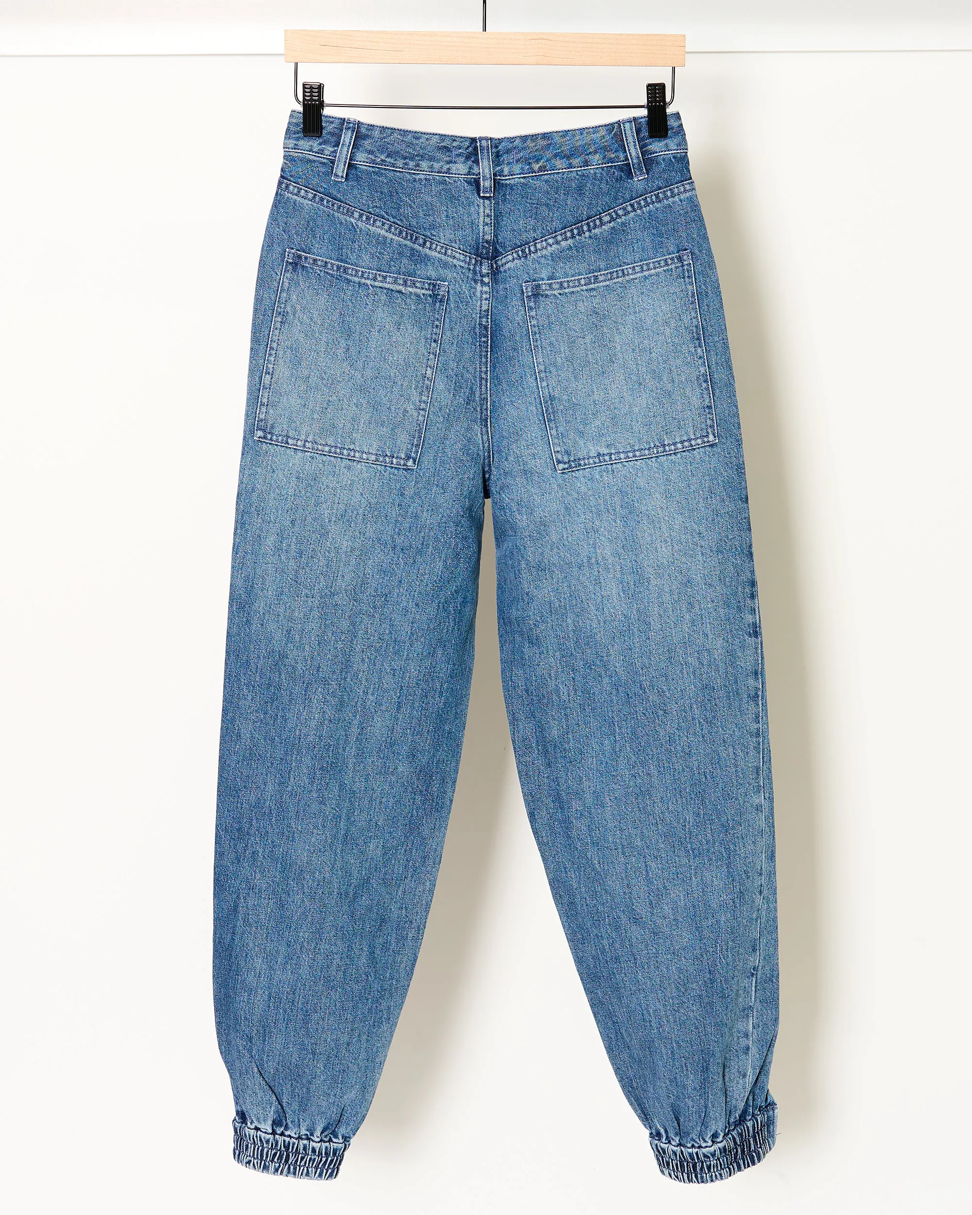 Zippered Denim Joggger sold by French + Italian product image thumbnail 3