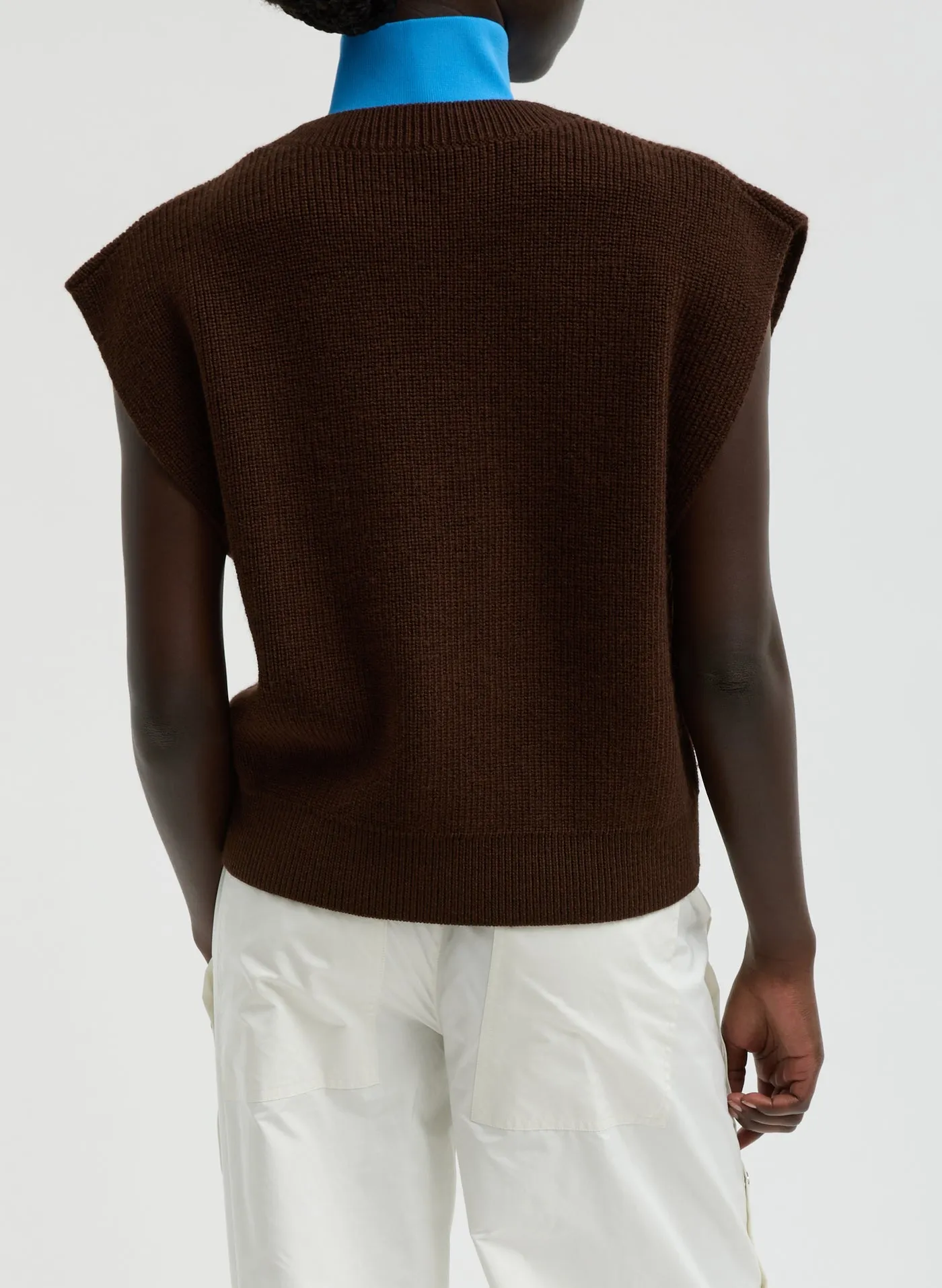 Cardigan Stitch Vest Brn sold by French + Italian product image thumbnail 5