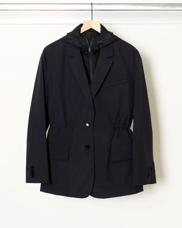 Tech Anorak Blazer Blk sold by French + Italian