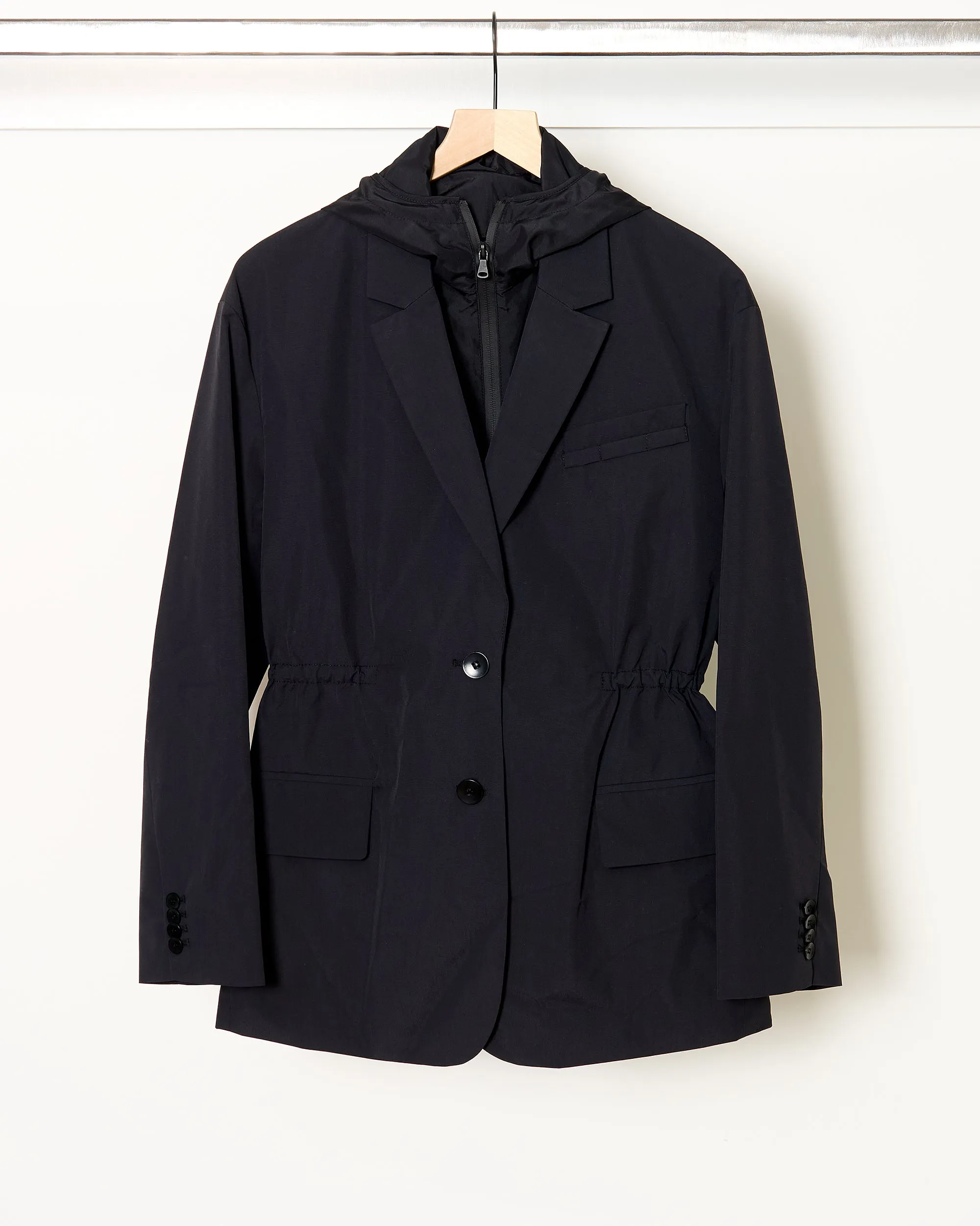 Tech Anorak Blazer Blk sold by French + Italian