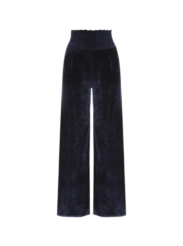 Velvet Pants Navy sold by French + Italian