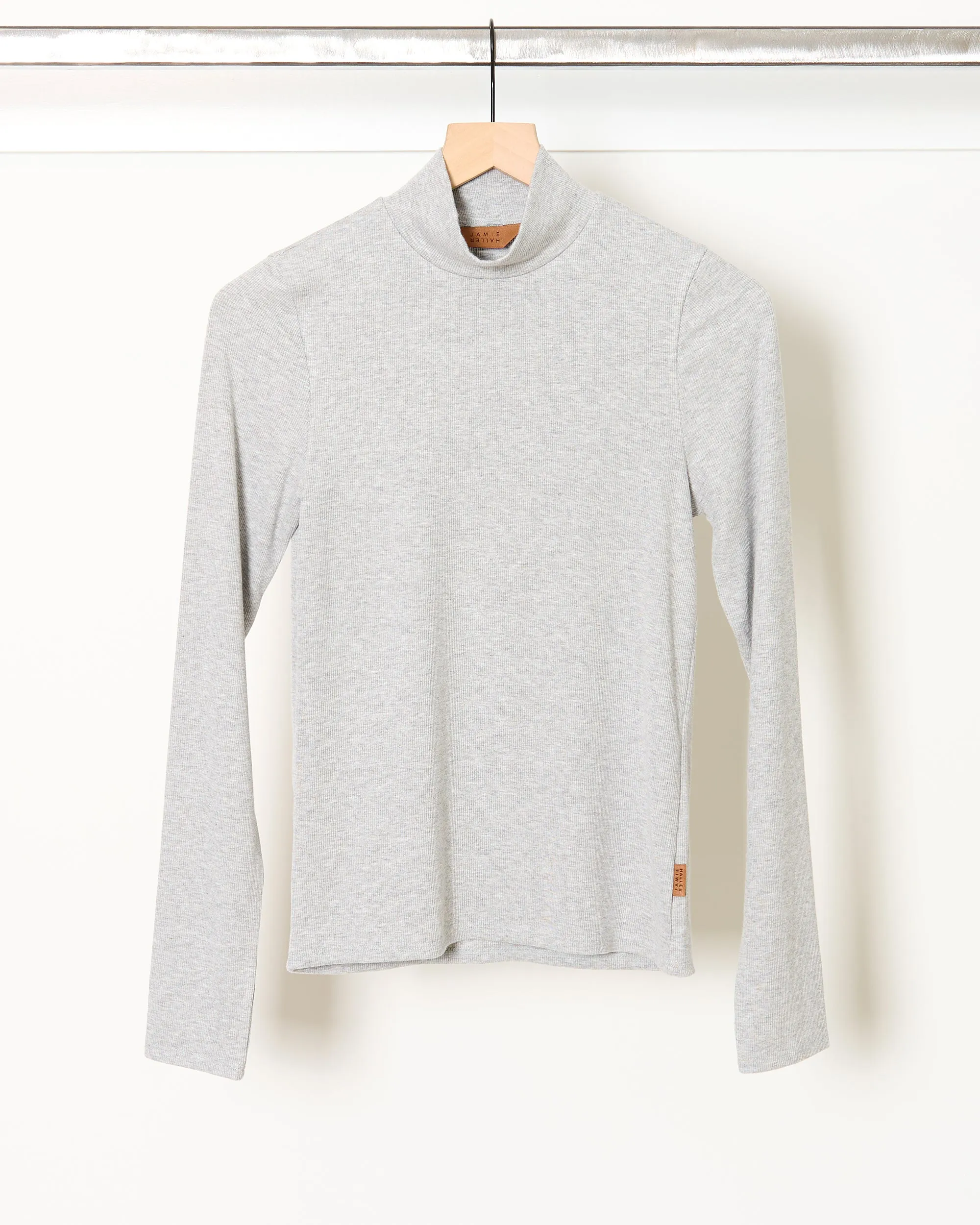 The Mock Neck Heather sold by French + Italian