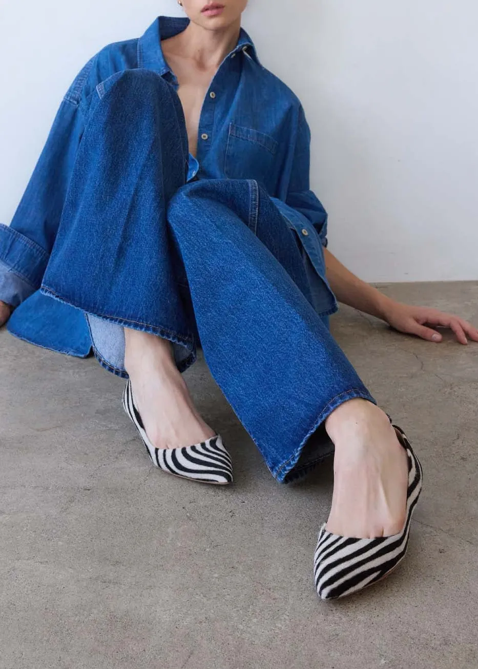 The Kitty Point Heel Zebra sold by French + Italian product image thumbnail 2