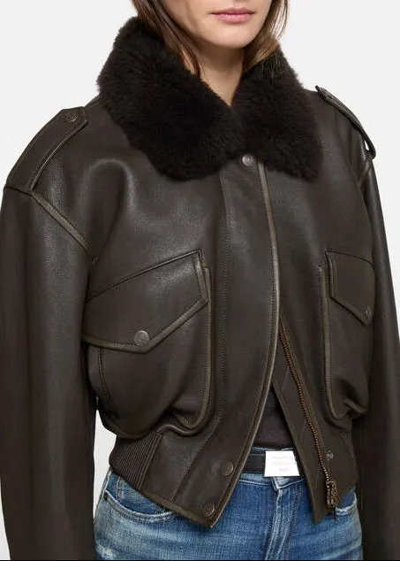 Bomber Jacket Dark Brown sold by French + Italian product image thumbnail 2