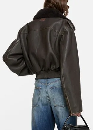 Bomber Jacket Dark Brown sold by French + Italian product image thumbnail 4