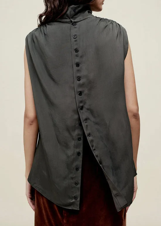 Penny Draped Top Chrome sold by French + Italian product image thumbnail 4