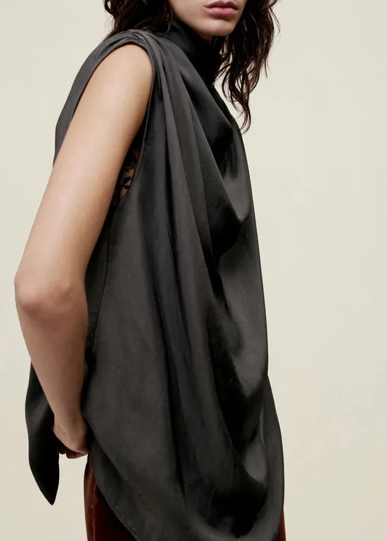 Penny Draped Top Chrome sold by French + Italian product image thumbnail 5