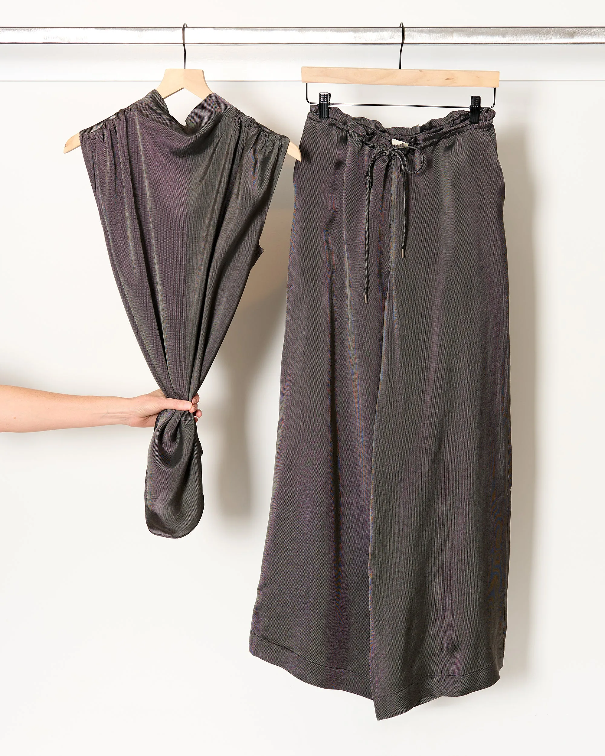 Wesley Drawstring Pant Chrome sold by French + Italian product image thumbnail 5