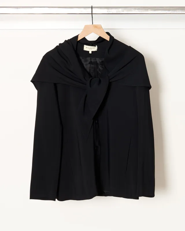 Jamie Scarf Blazer Black made by Kall Meyer