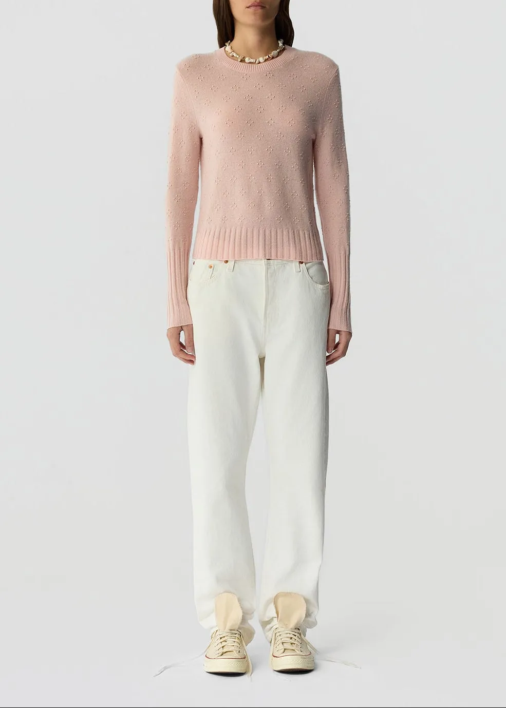 Compass Shrunken Crew Pink sold by French + Italian product image thumbnail 4