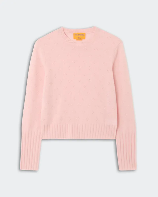 Compass Shrunken Crew Pink made by Guest In Residence