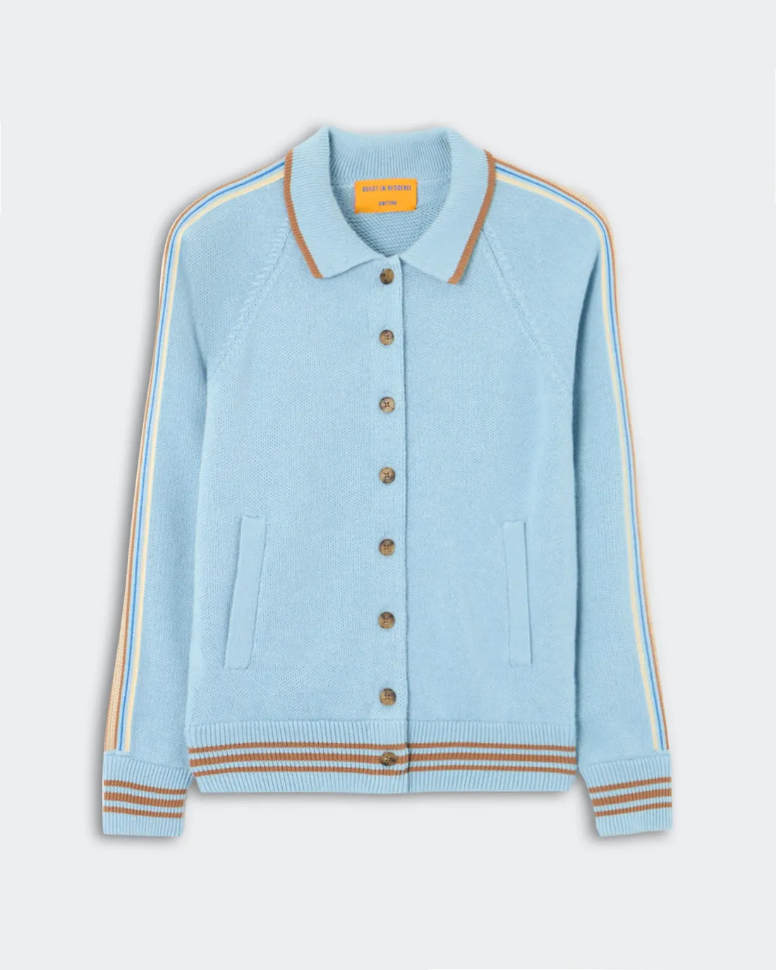 Varsity Jacket Sky sold by French + Italian