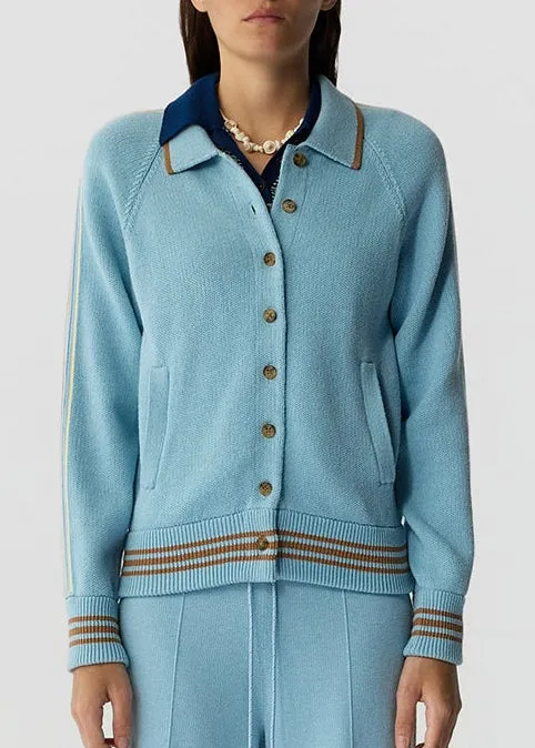 Varsity Jacket Sky sold by French + Italian product image thumbnail 4