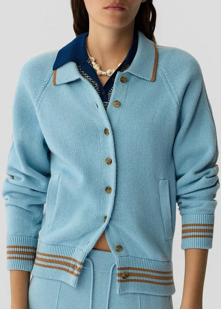 Varsity Jacket Sky sold by French + Italian product image thumbnail 2