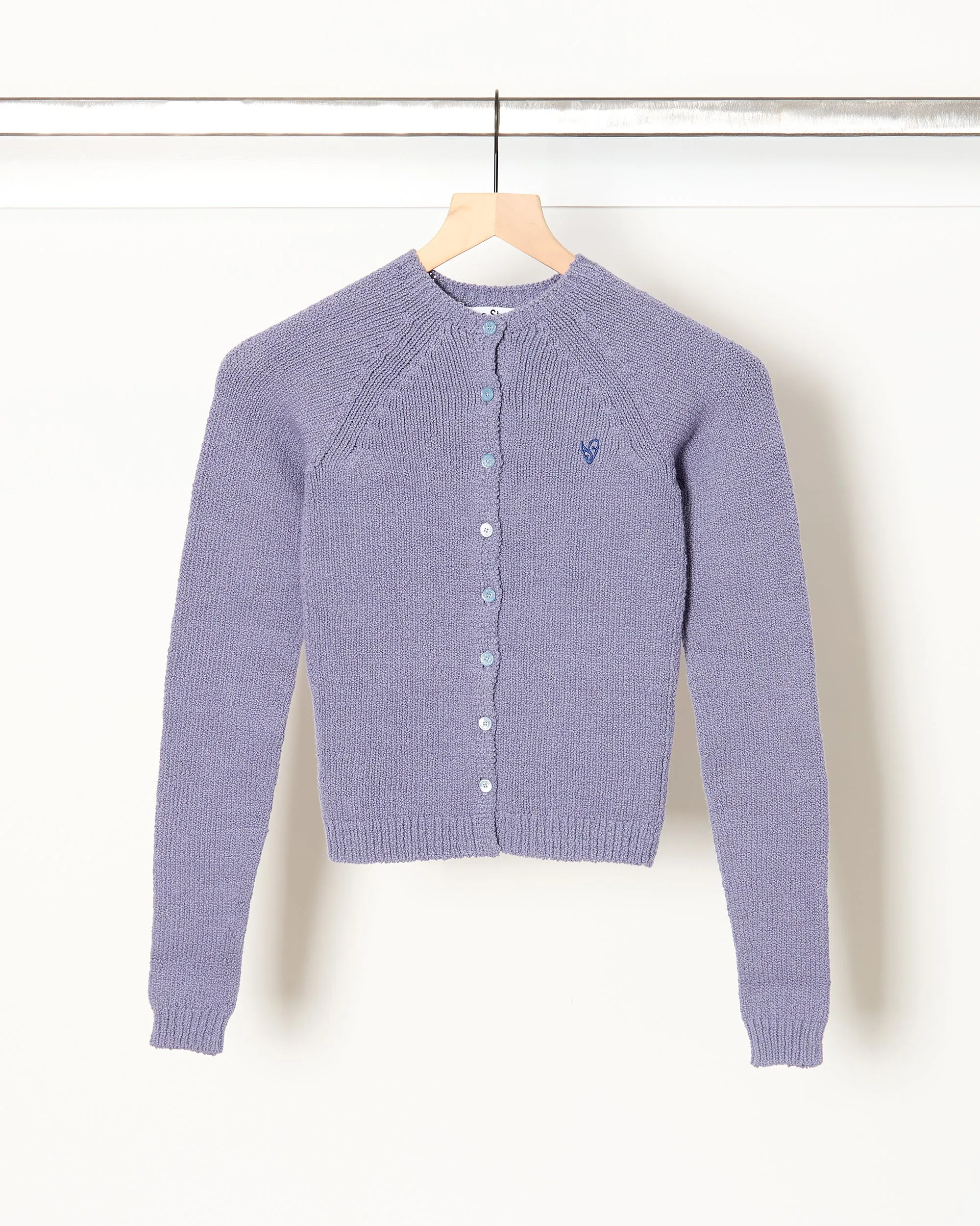 Cardigan Steel Blue sold by French + Italian