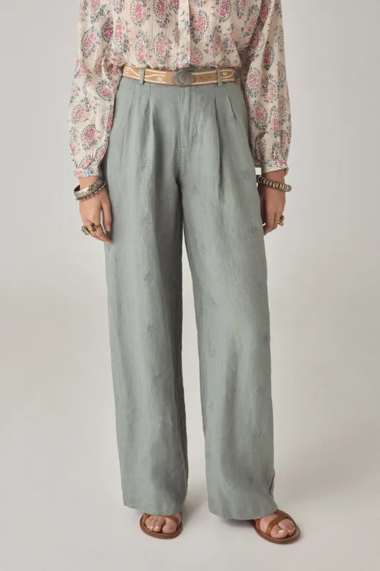 Otto Pants Linen Twist made by Maison Hotel