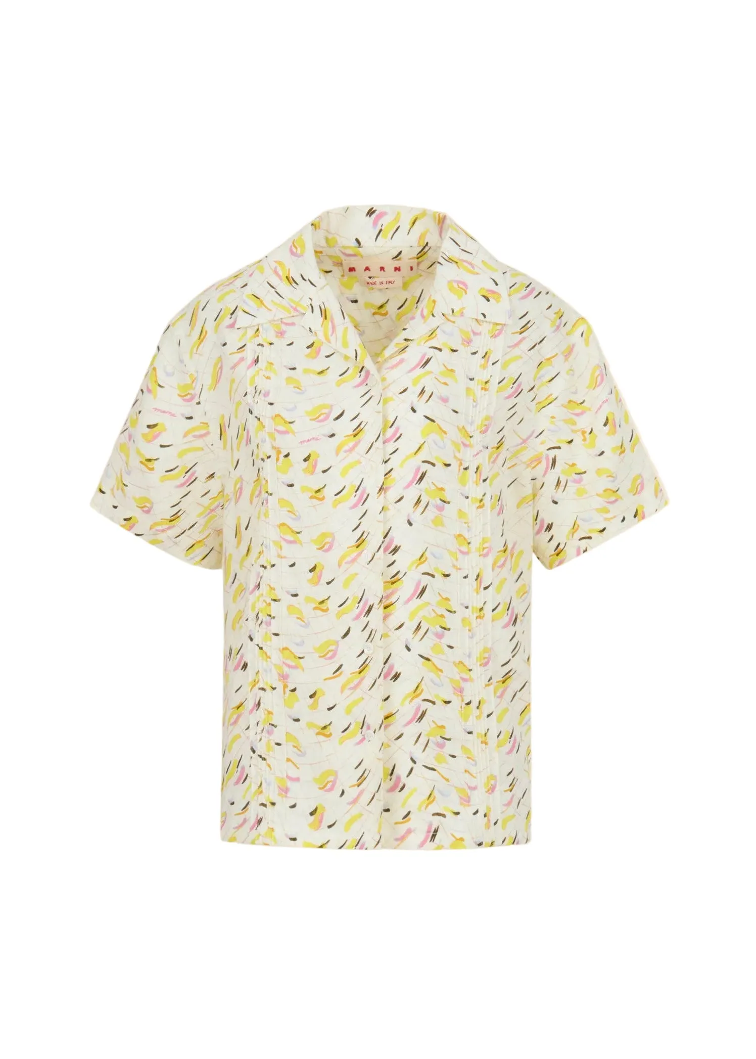 Brushstroke Wave Print Shirt sold by French + Italian
