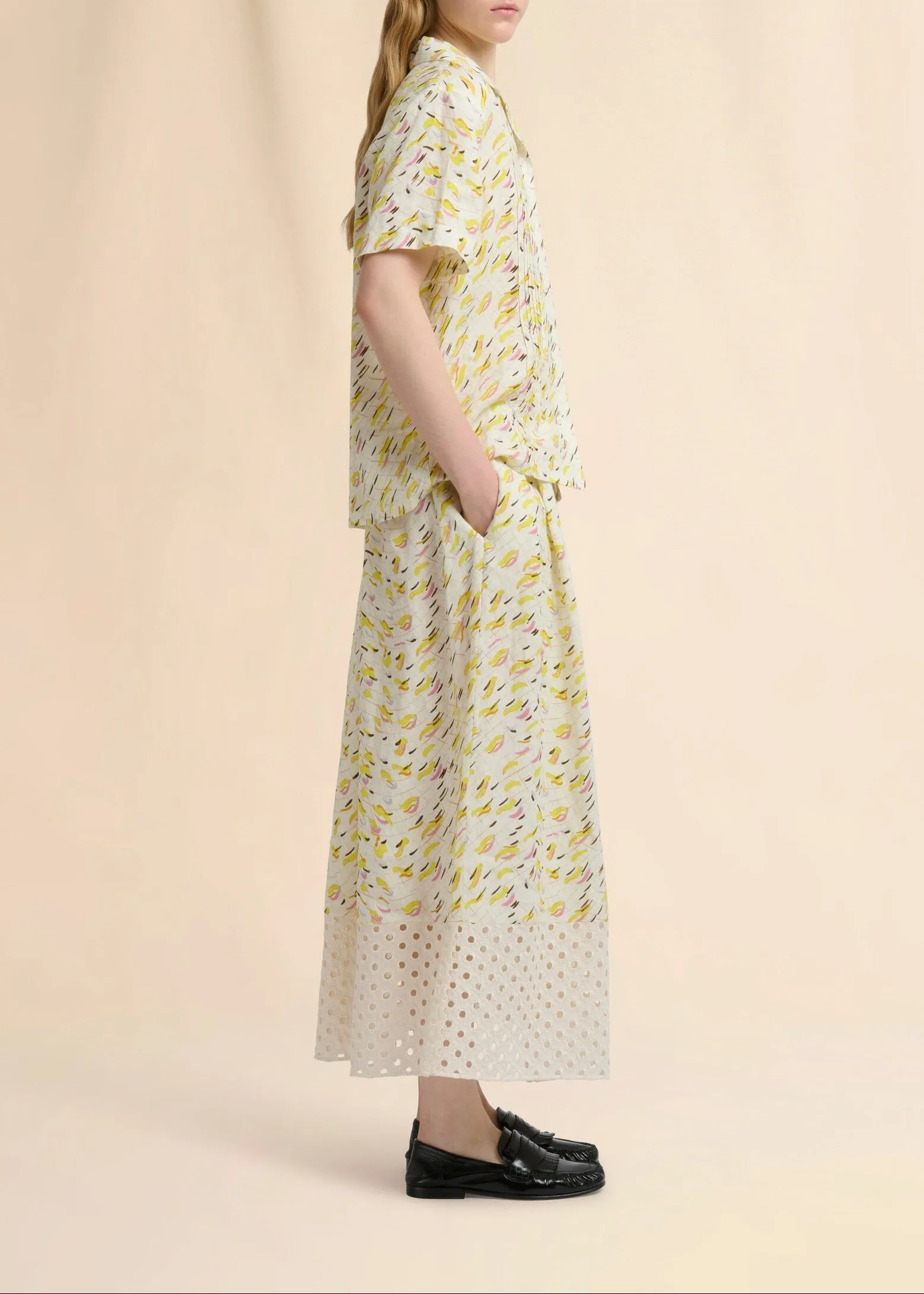 Brushstroke Wave Print Shirt sold by French + Italian product image thumbnail 2