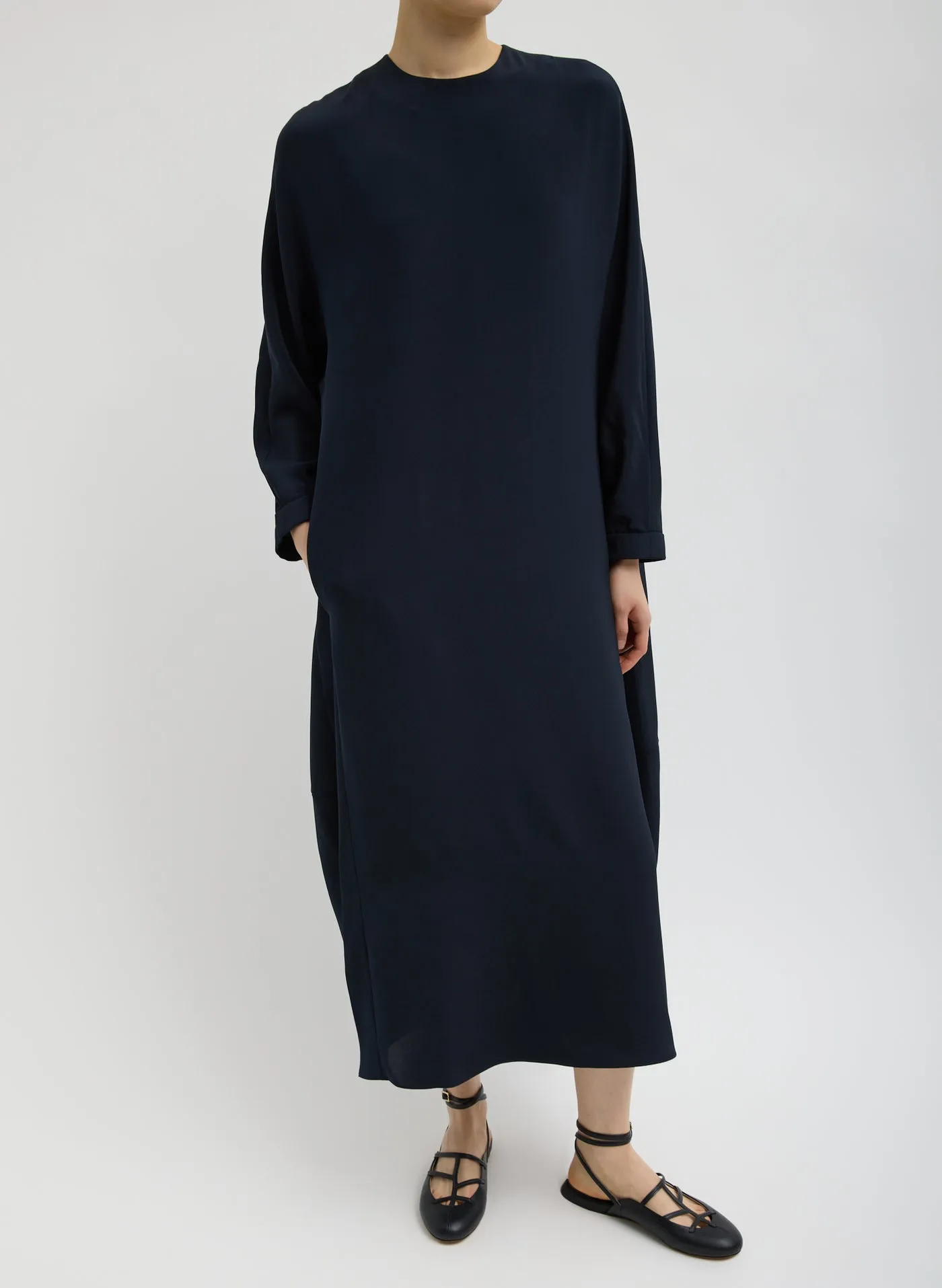 Cocoon Dress Dark Navy sold by French + Italian product image thumbnail 4