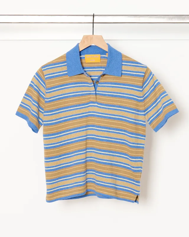 SS Stripe Rugby Delft Blue made by Guest In Residence