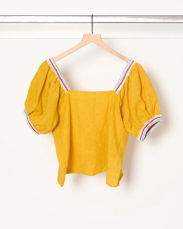 Acapulco Top Ocra made by French + Italian