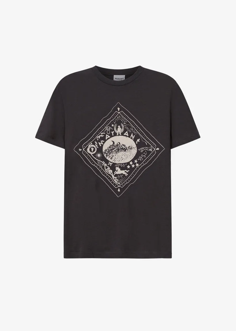 Zewel Tee Shirt Faded Black sold by French + Italian