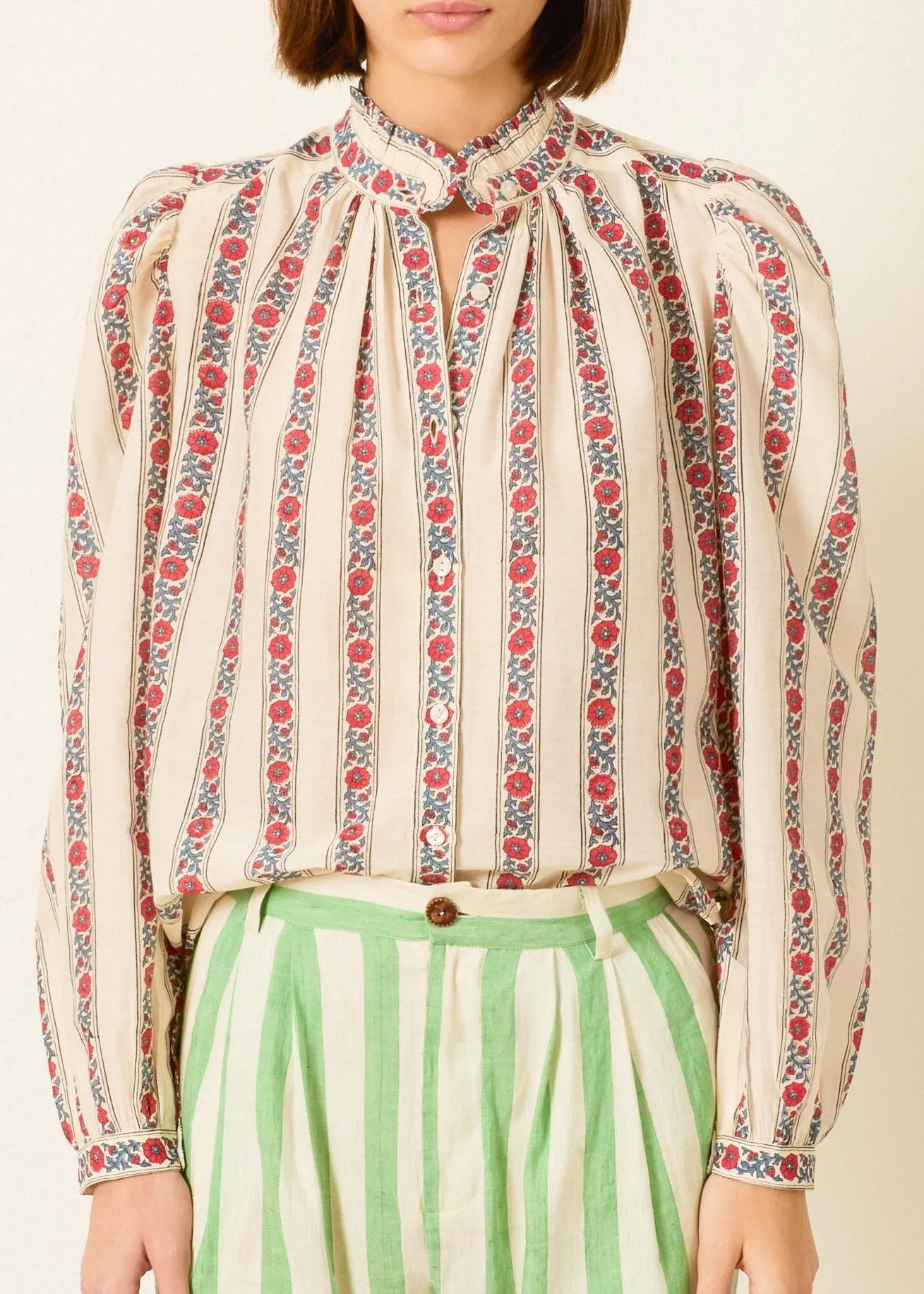 Annabel Roseband Shirt sold by French + Italian
