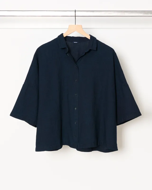 P2028 Shirt Indigo made by A Punto B