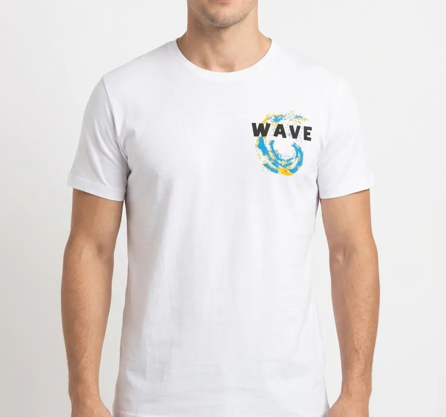 Men`s Printed T-Shirt – White sold by Tree