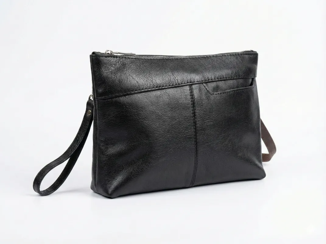 leather handbag - Black made by Tree