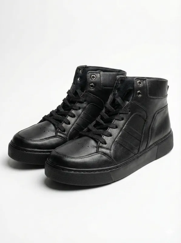 Men's High-Top Sneakers - Black made by Tree