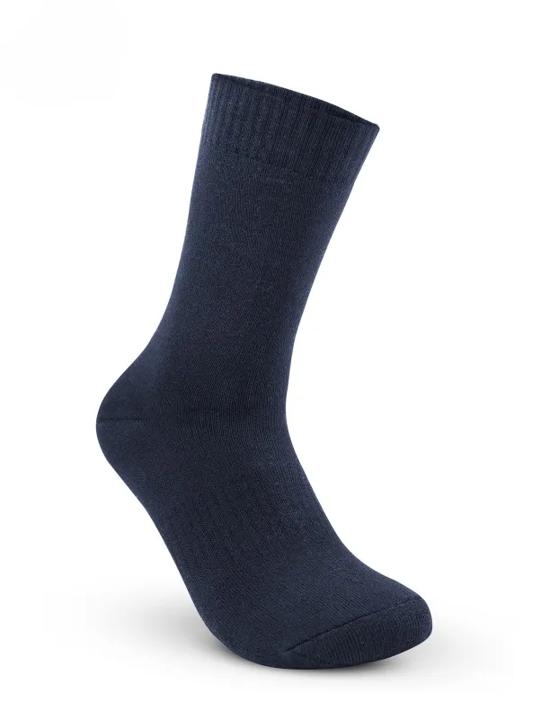 Men’s Long Sports Socks – Full Terry (Navy) made by Tree