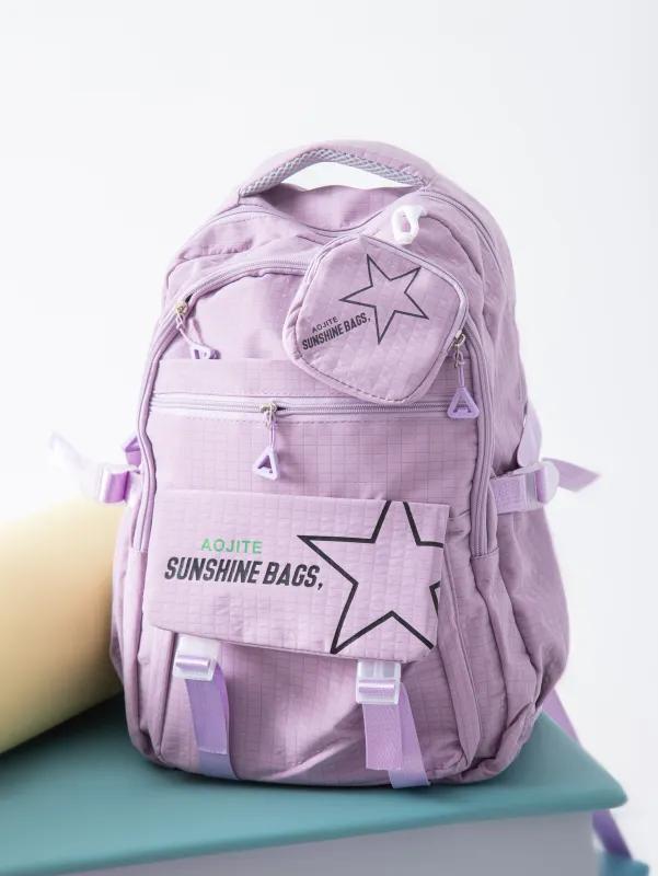 TREE school backpack ( size 17 ) - PurPle made by Tree