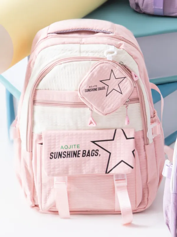 TREE school backpack ( size 17 ) - Rose made by Tree