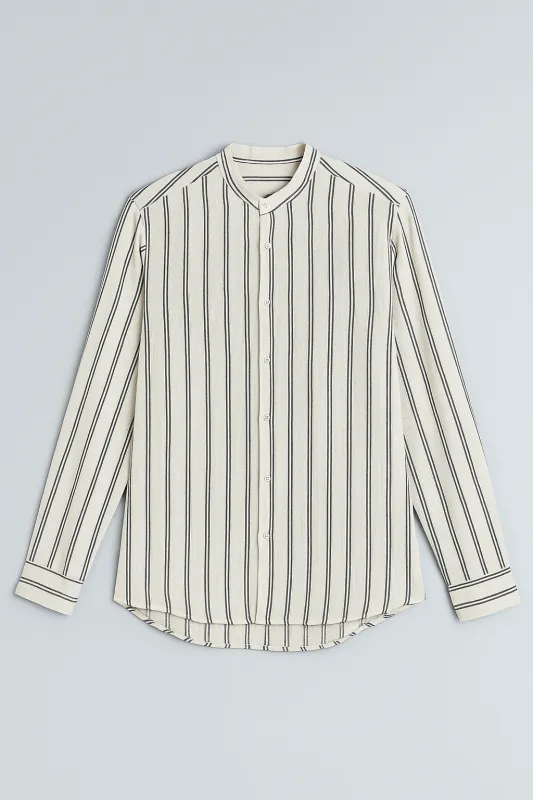 Men's  Shirt Striped Long Sleeve made by Tree