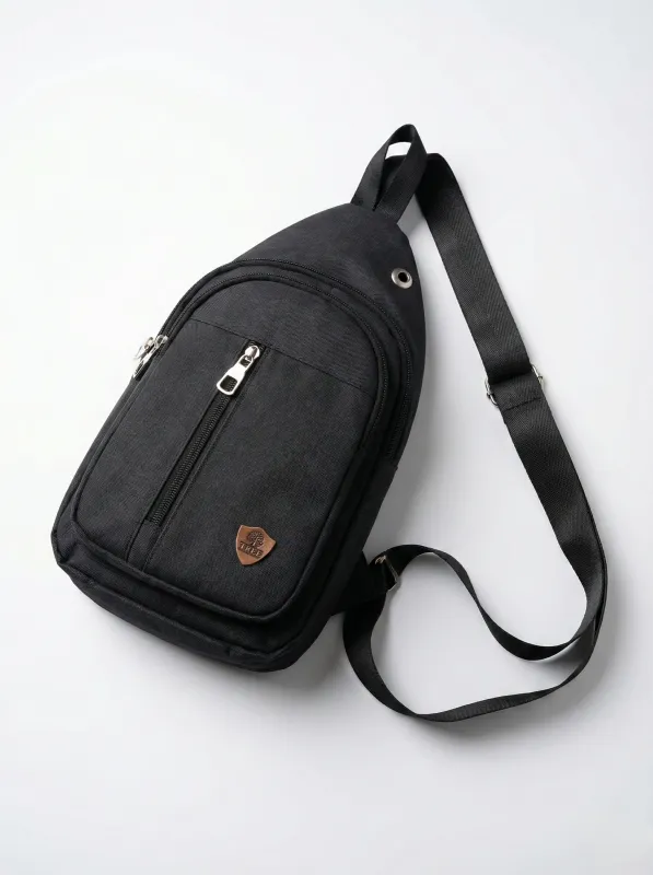 linen crossbody bags - Black made by Tree