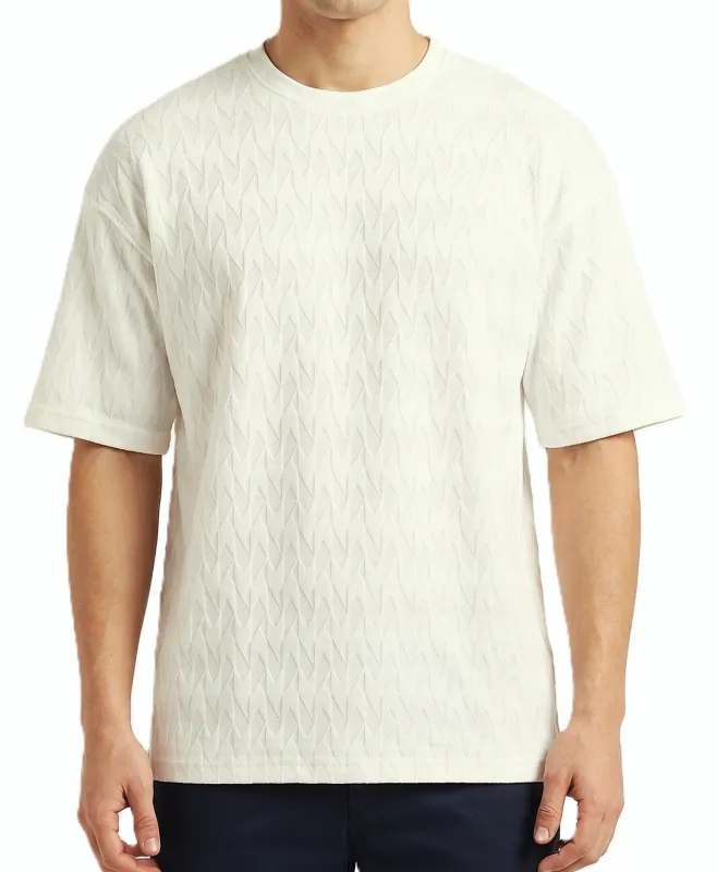 Men's Fashion T-Shirt Oversized-Off-White made by Tree