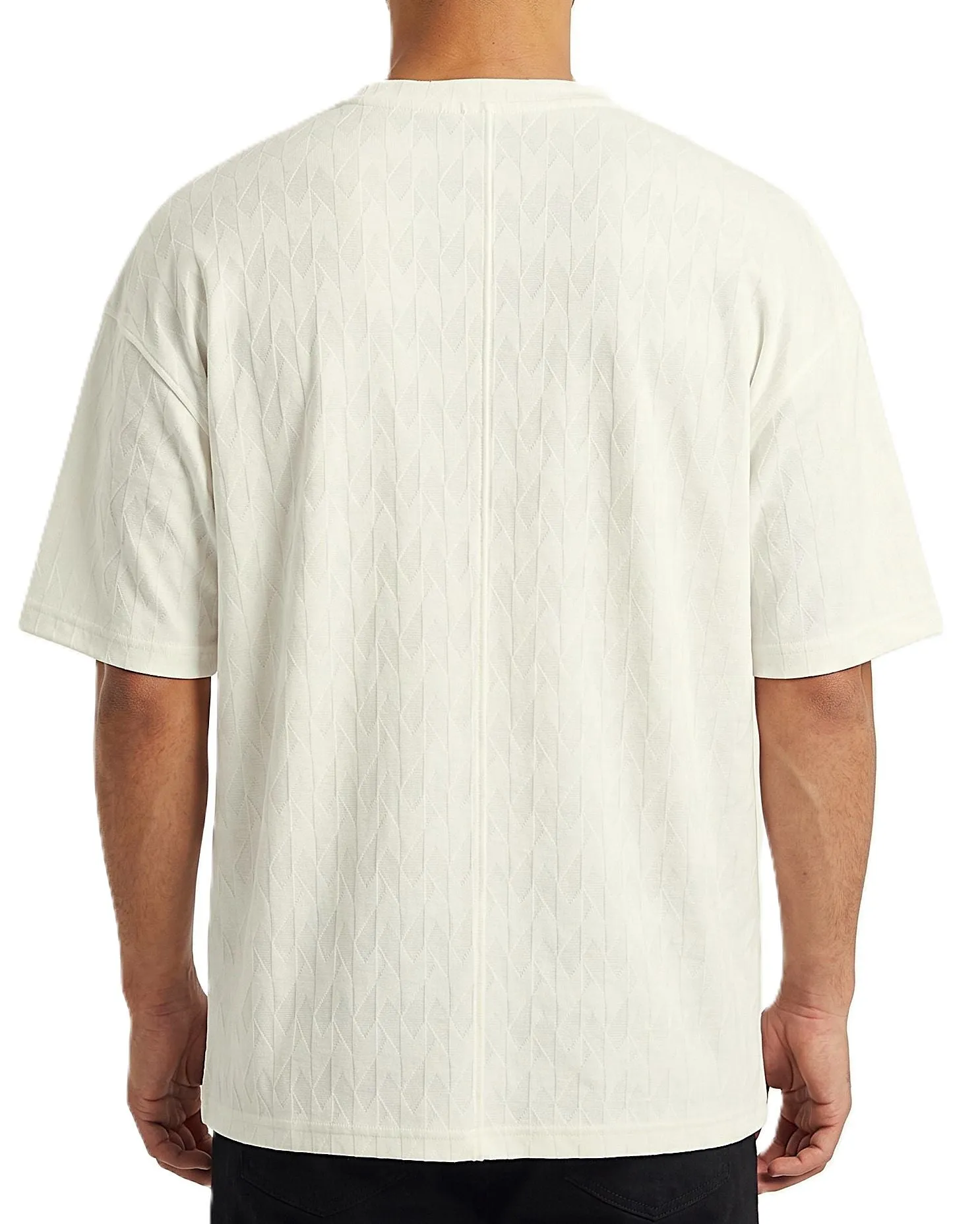 Men's Fashion T-Shirt Oversized-Off-White sold by Tree product image thumbnail 2