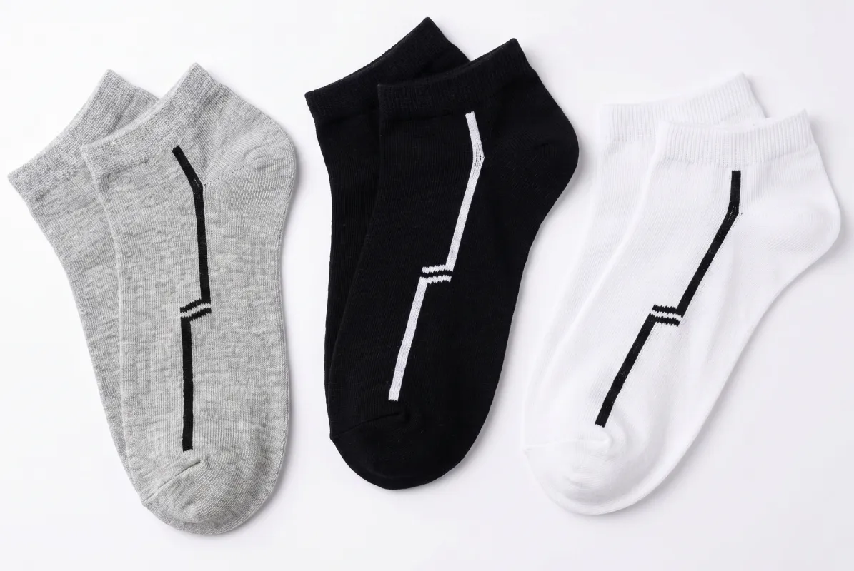 Men’s Cotton Low-Cut Socks 3 pcs made by Tree