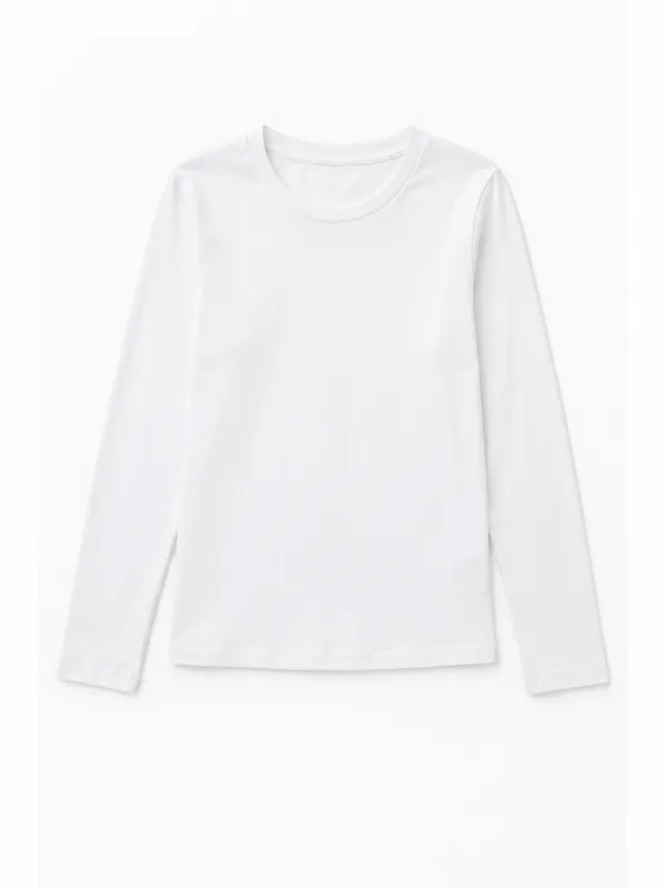 Women's basic sleeve T-shirt - White made by Tree