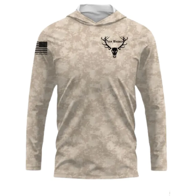Mens UPF Long Sleeve (Hooded/Crew Neck) sold by Team Whiskey