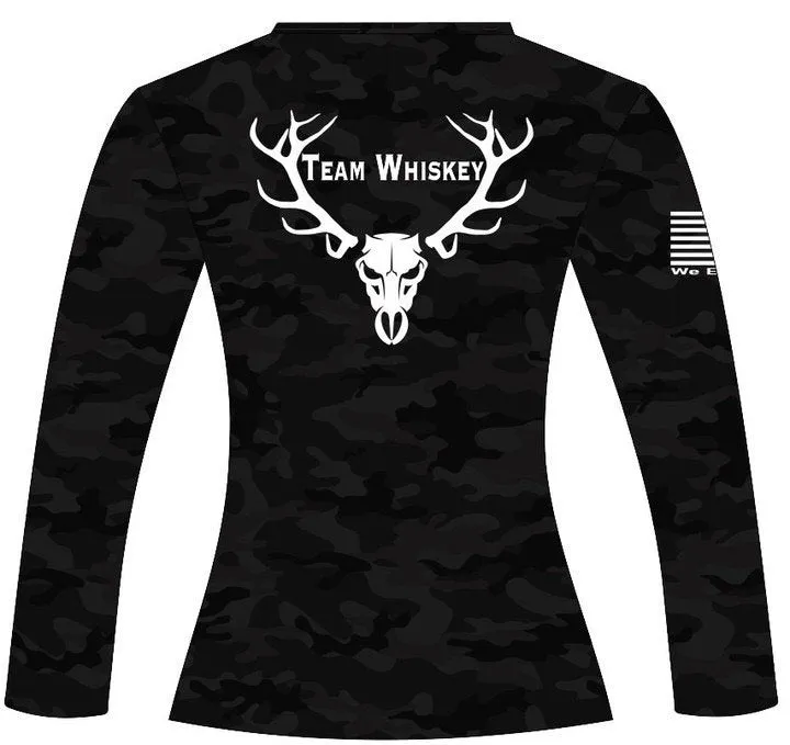 Women's Black Camo UPF 50 Long Sleeve sold by Team Whiskey product image thumbnail 2