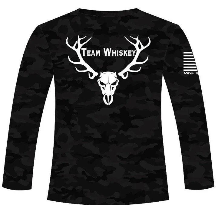 Black Camo UPF 50 Long Sleeve sold by Team Whiskey